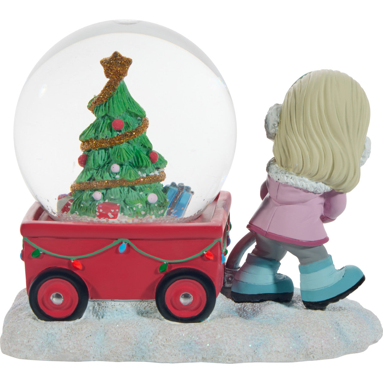 Girl W Xmas Wagon