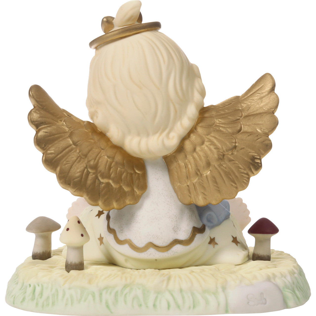 Angel Holding Baby Jesus Figurine