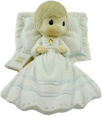 Baptized In His Name Baby Boy Figurine