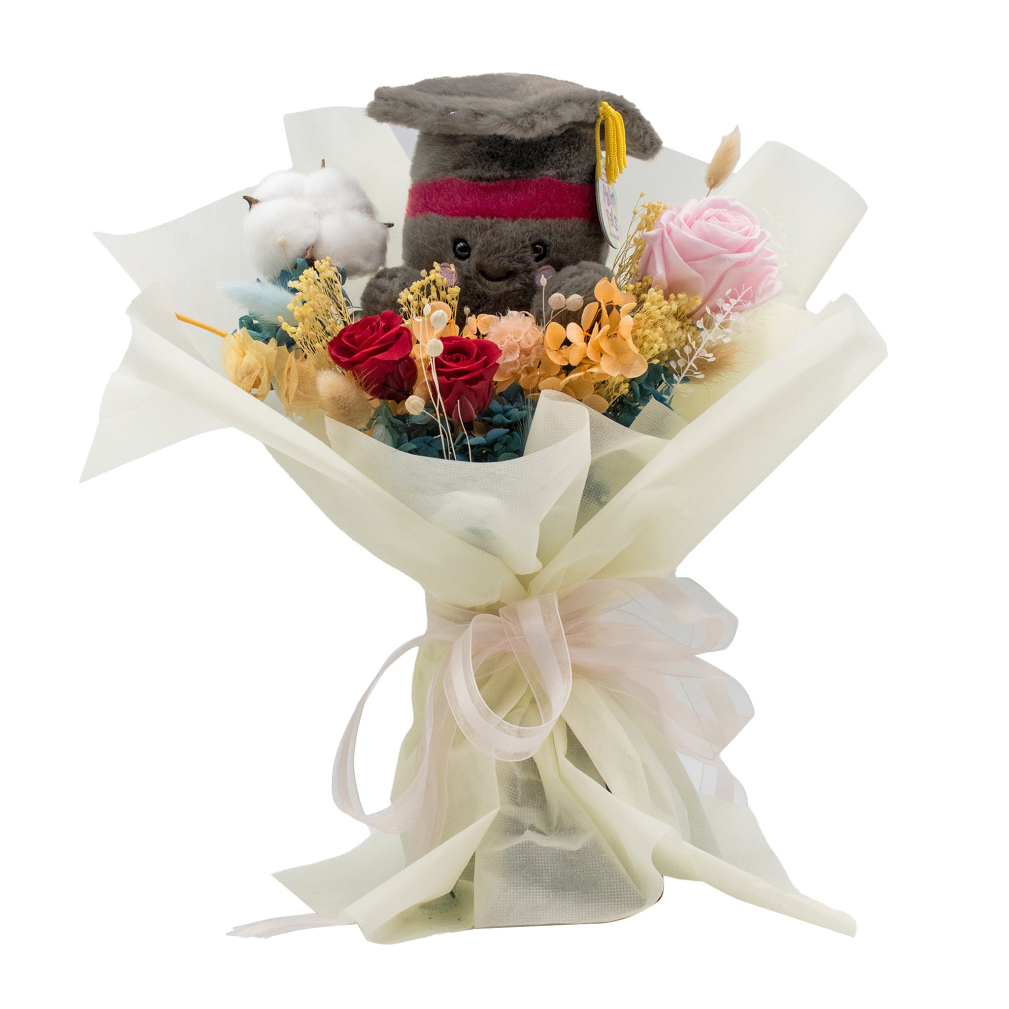 Bloom w Grad Cap Plush