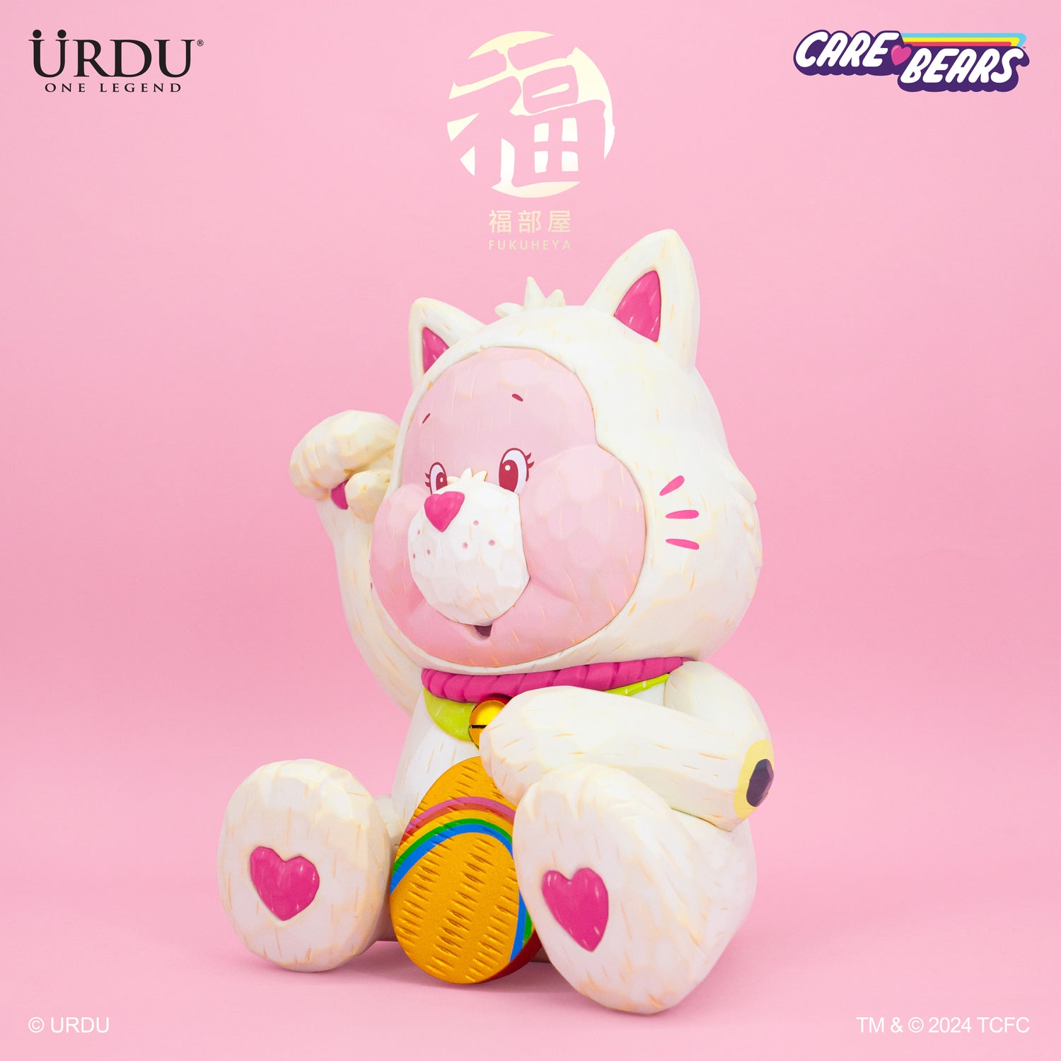 Carebear Maneki Neko (Cheer Bear) 18cm