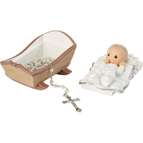 Cradled In His Love Boy Rosary Box with Rosary