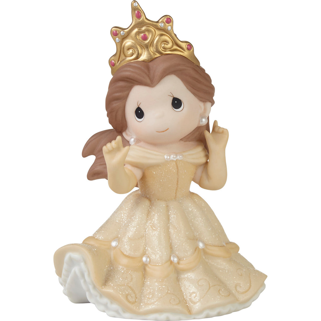 Disney Belle In Ball Gown And Tiara Figurine