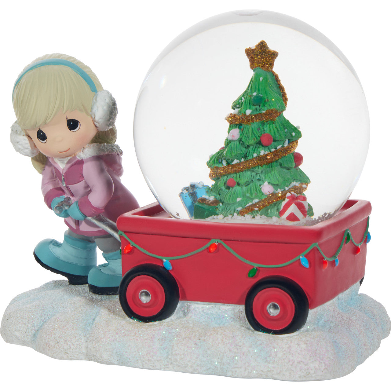 Girl W Xmas Wagon