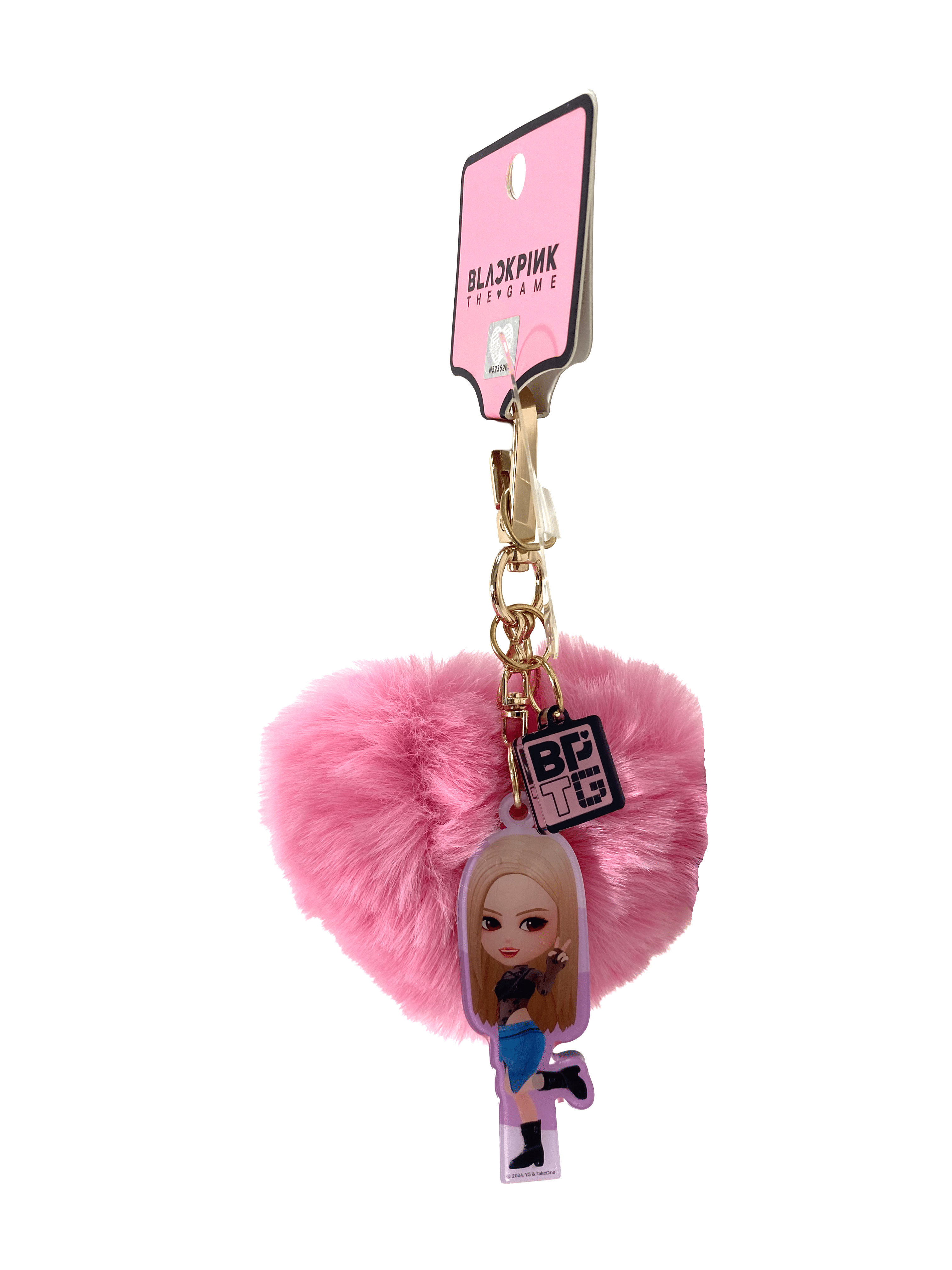 BPTG Mobile Phone Accessory Fluffy Acrylic Charms with Avatars- ROSÉ