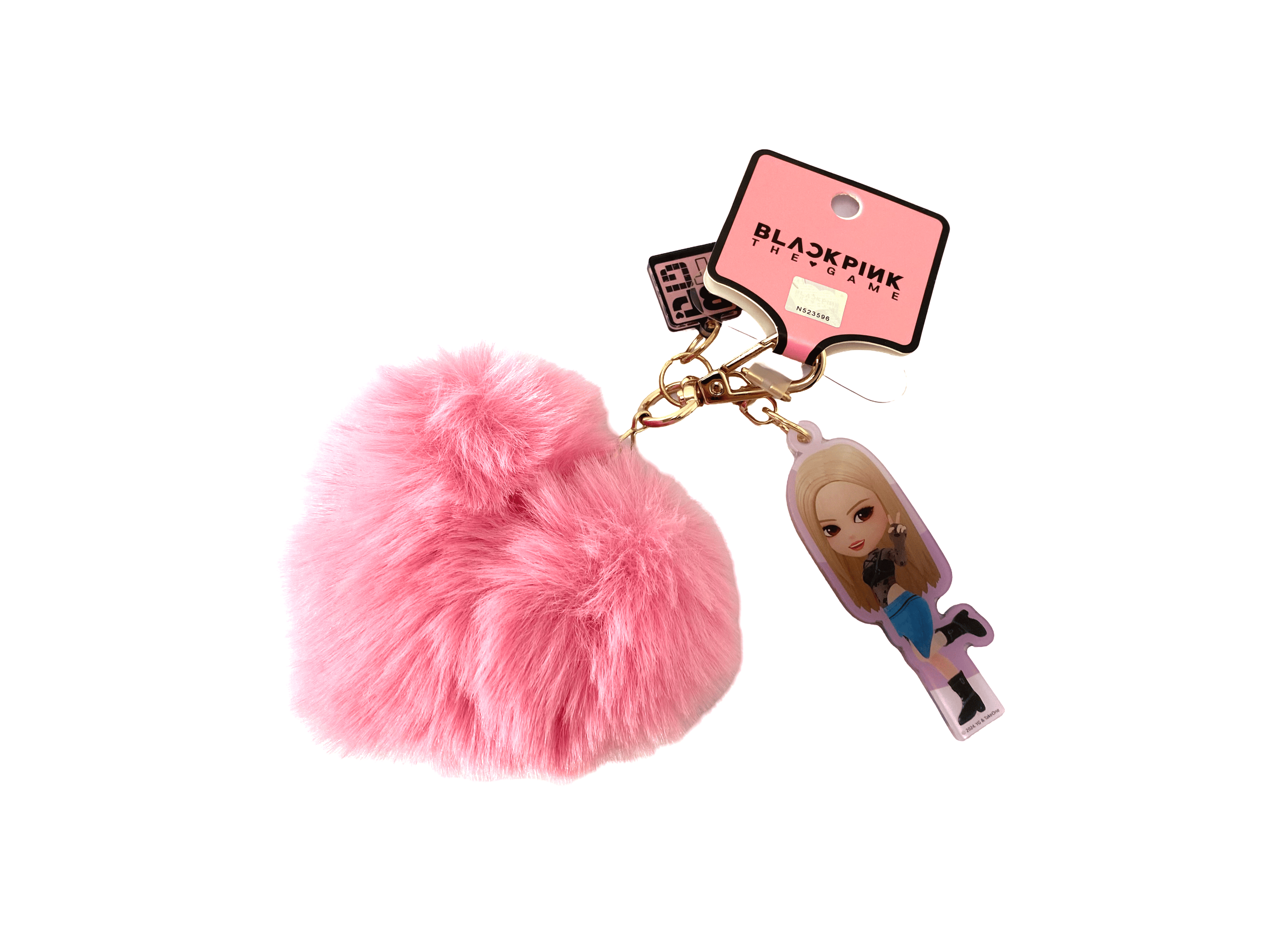 BPTG Mobile Phone Accessory Fluffy Acrylic Charms with Avatars- ROSÉ