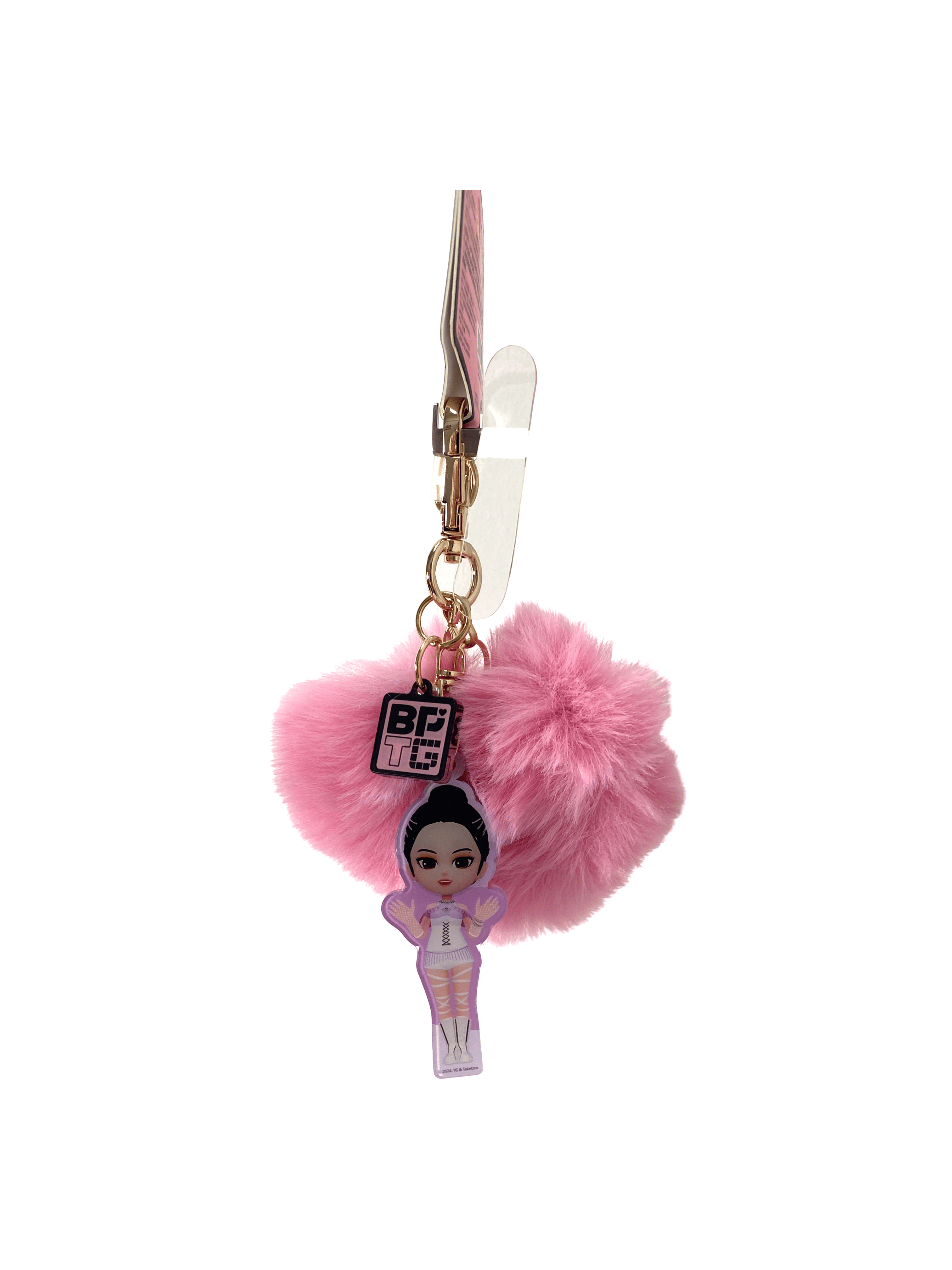 BPTG Mobile Phone Accessory Fluffy Acrylic Charms with Avatars- JISOO
