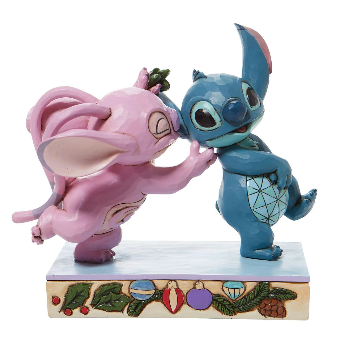 Angel and Stich Mistletoe Kiss