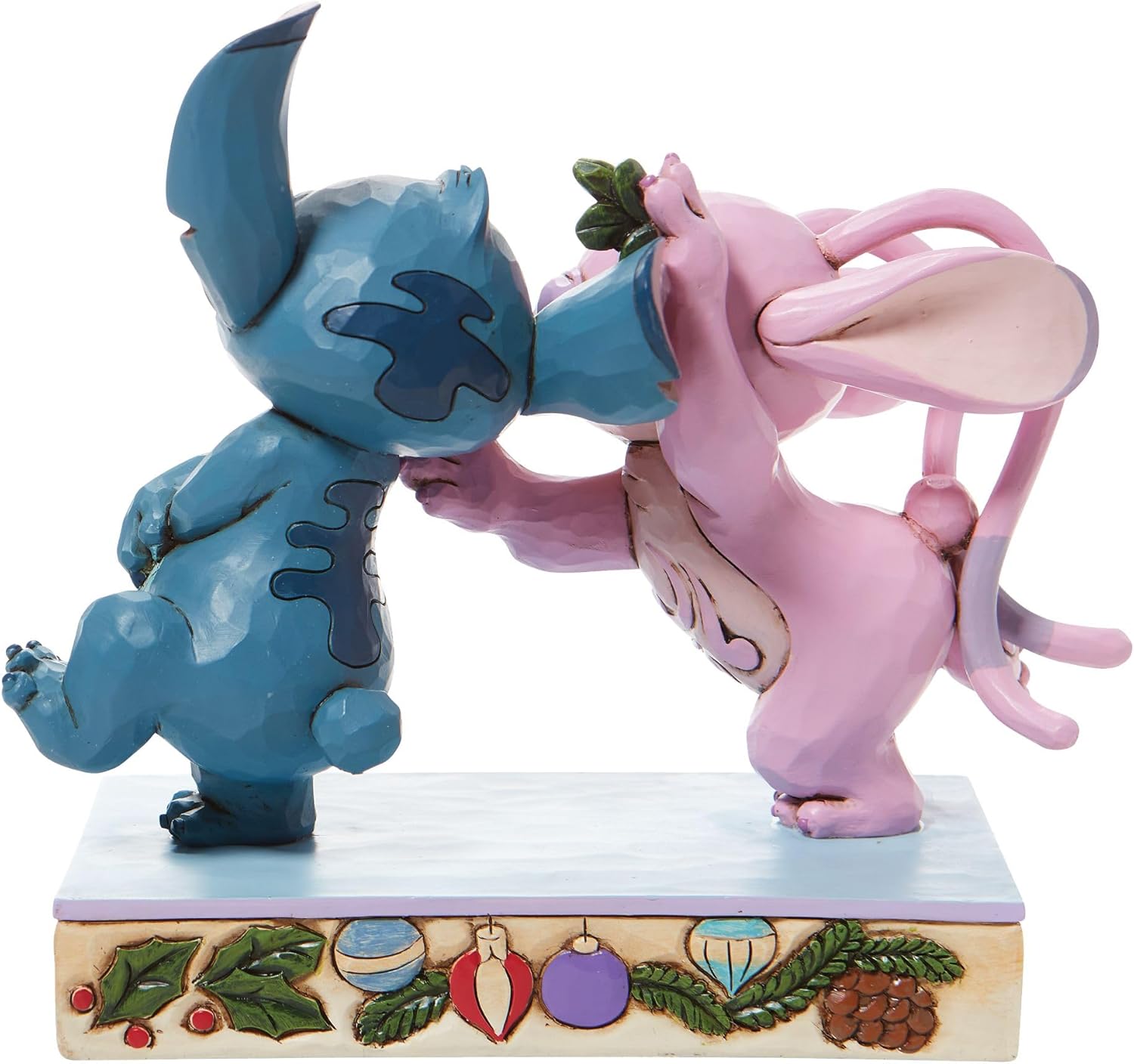 Angel and Stich Mistletoe Kiss