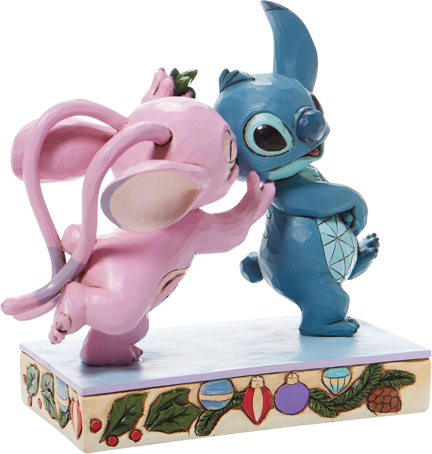 Angel and Stich Mistletoe Kiss