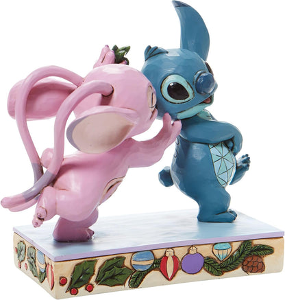 Angel and Stich Mistletoe Kiss