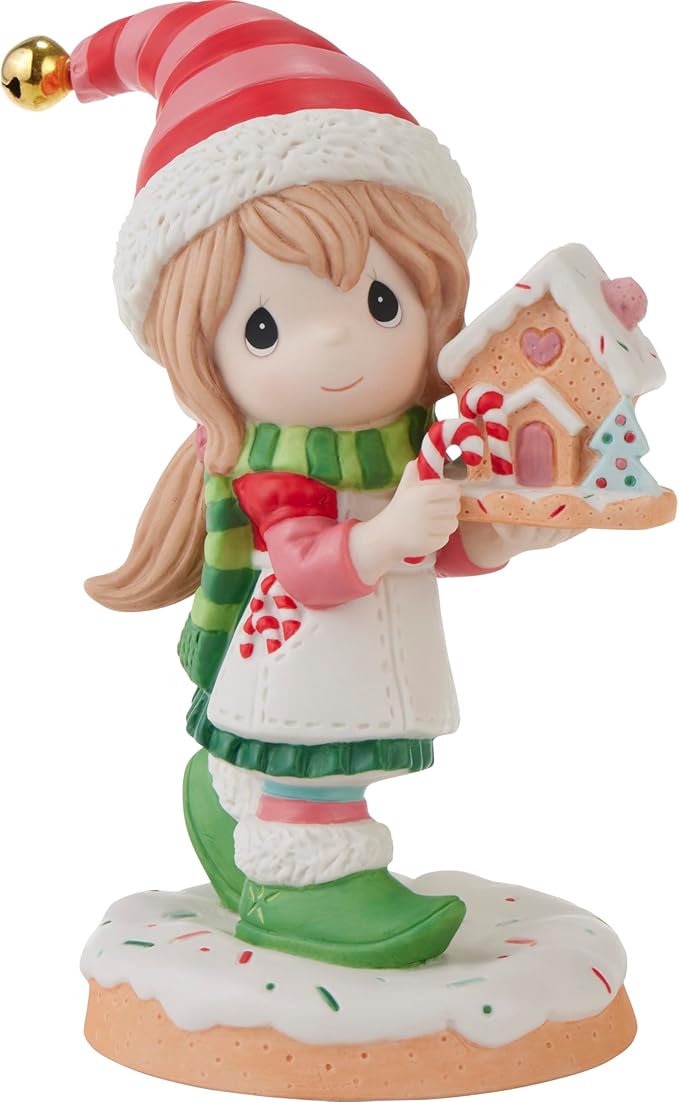 Elf Holding Gingerbread