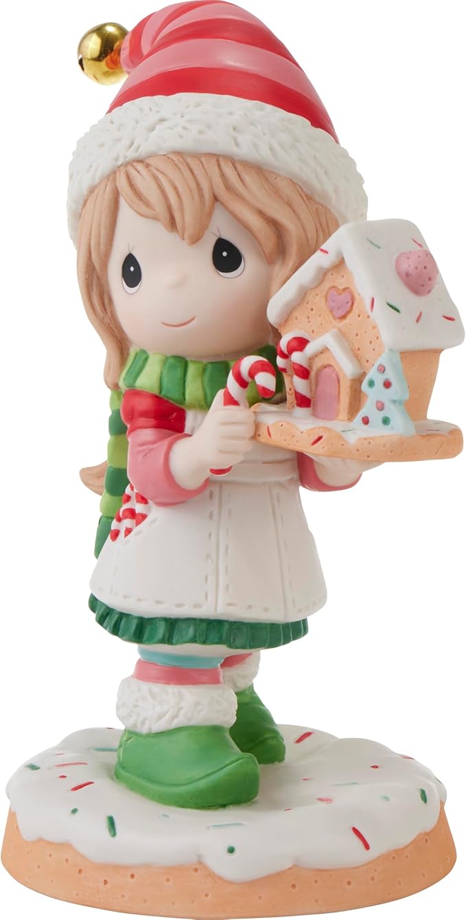 Elf Holding Gingerbread