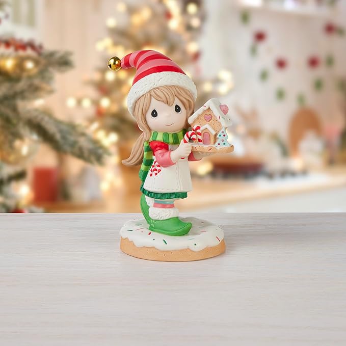 Elf Holding Gingerbread