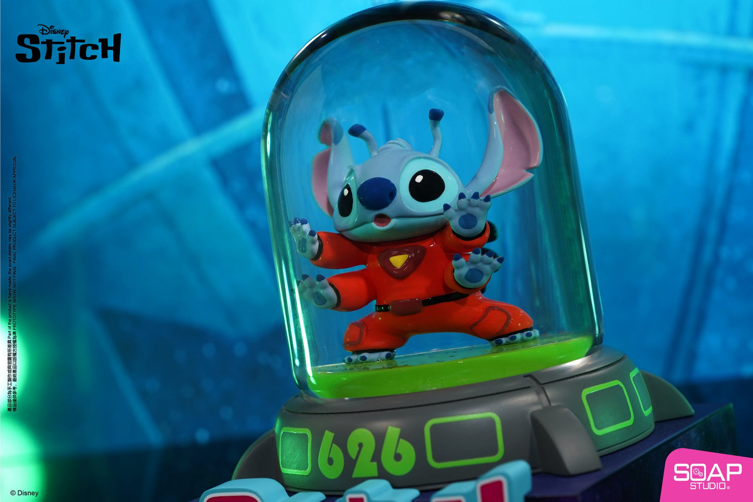 Experiment 626 Stitch Snow Globe w Light