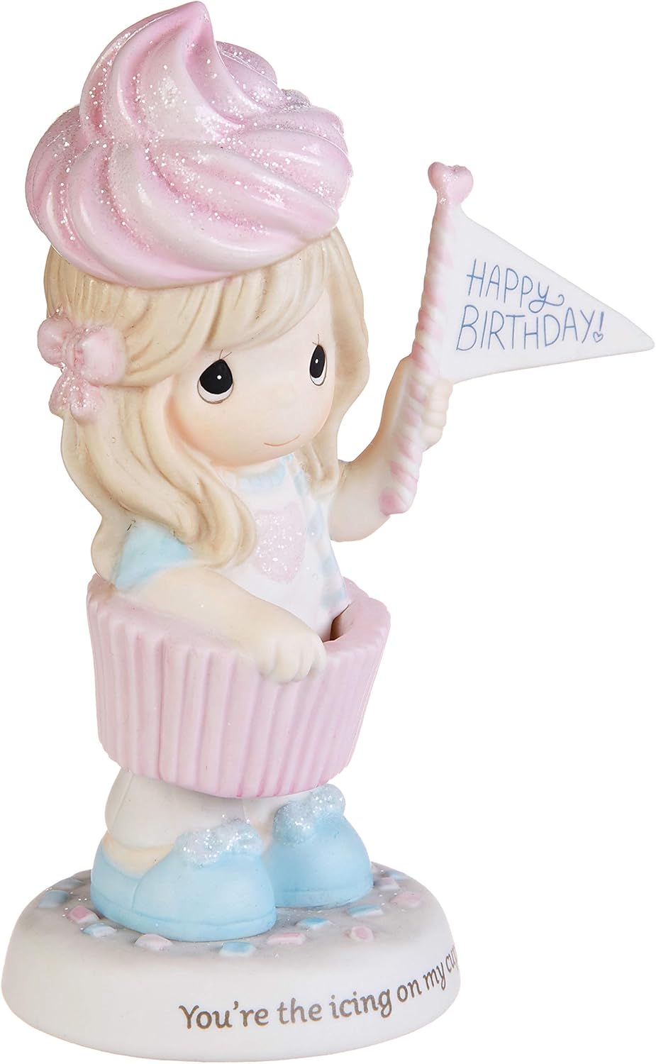 Cupcake Girl with Ice Cream Cone Figurine
