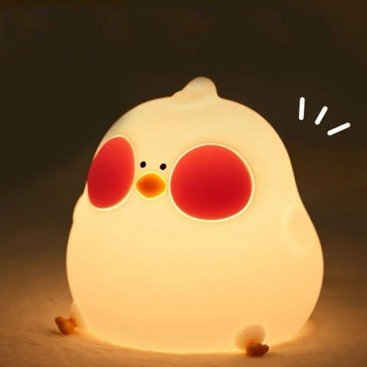 Colourful Chicken Silicone Night Lamp