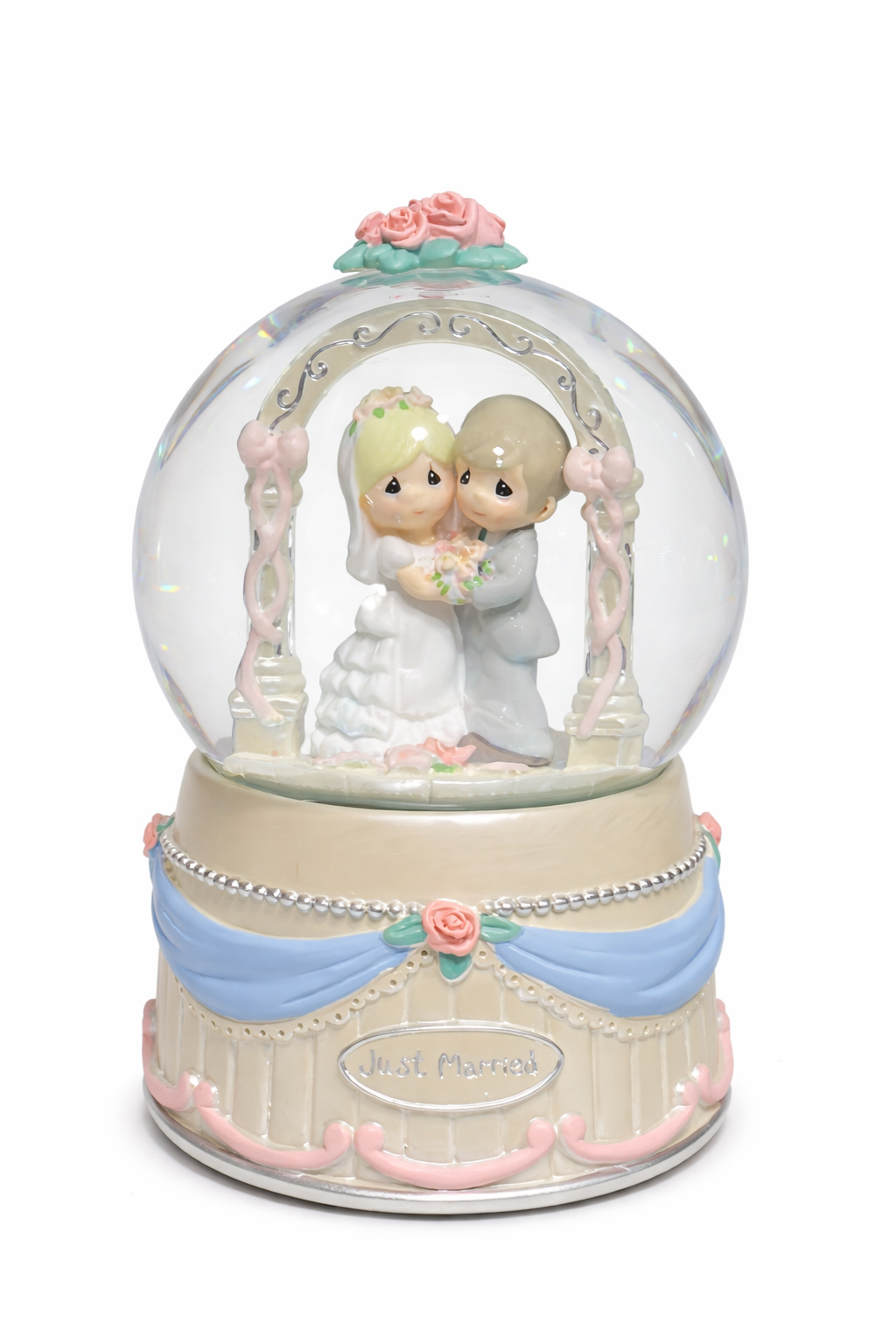 Wedding Water Globe - "Just Married"