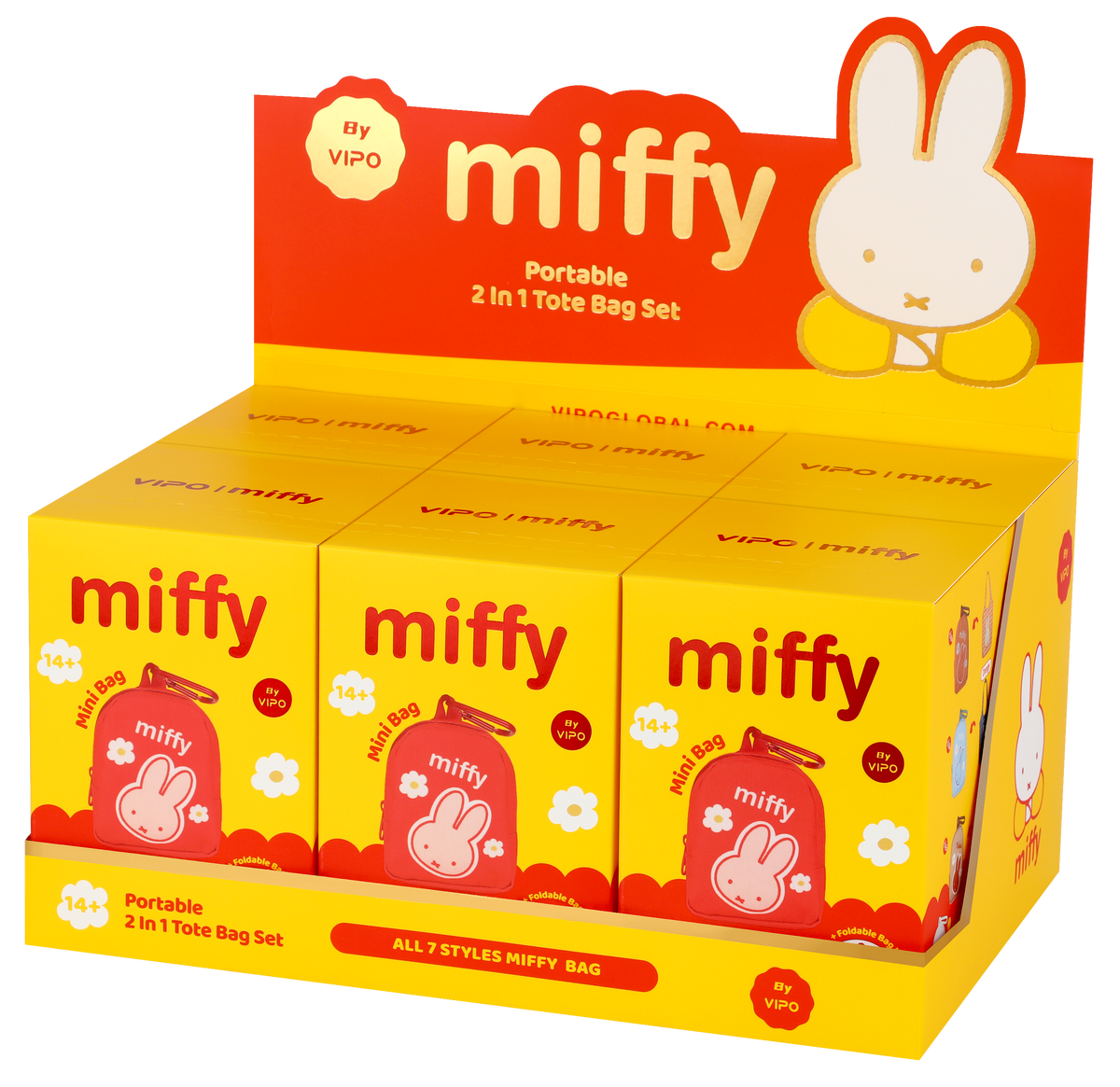 VIPO X MIFFY PORTABLE 2 IN 1 TOTE BAG