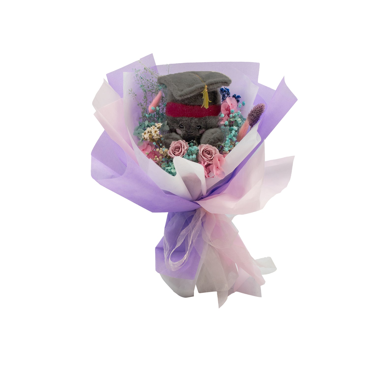 Rosy Fields w Grad Cap Plush