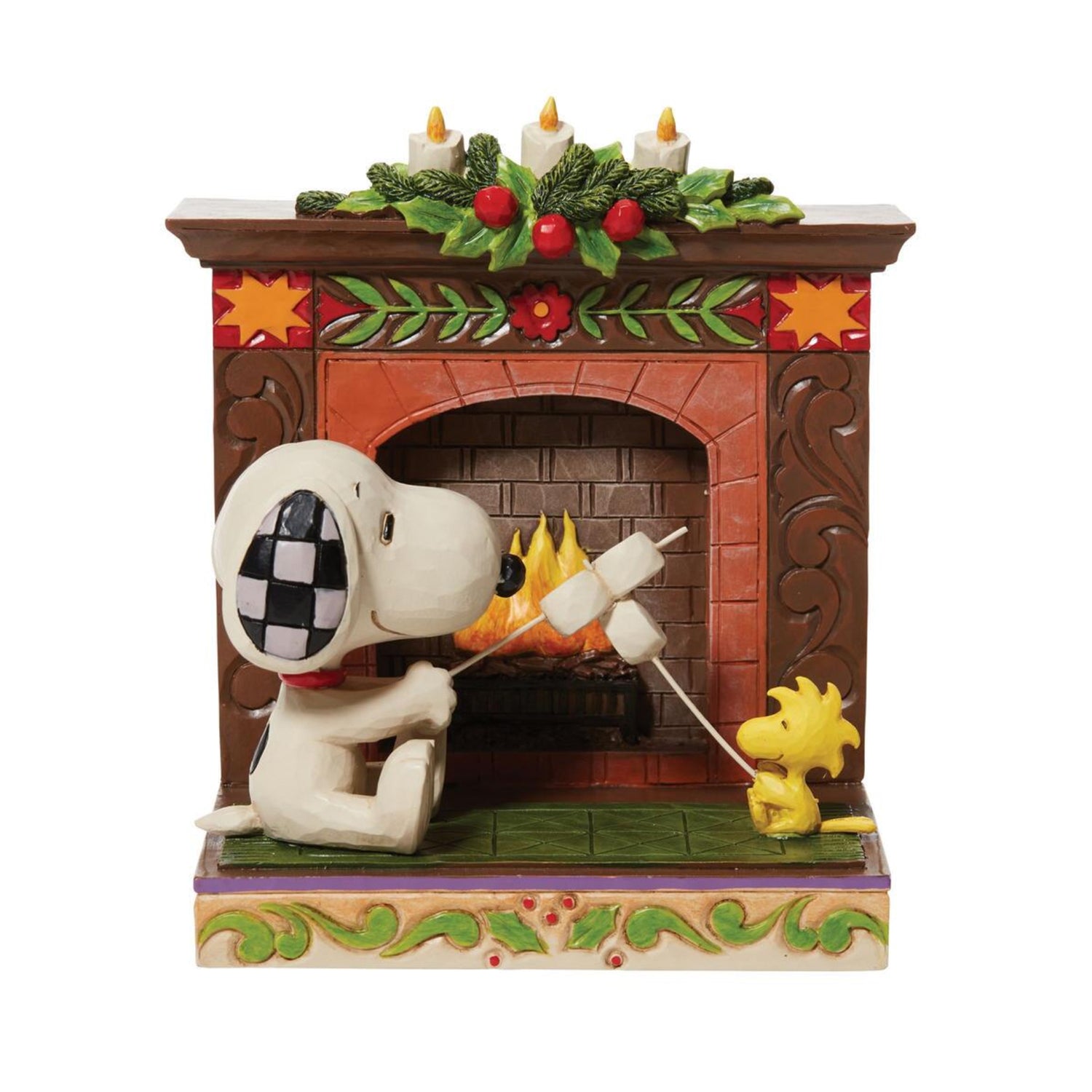 Snoopy &amp; Woodstock Fireplace