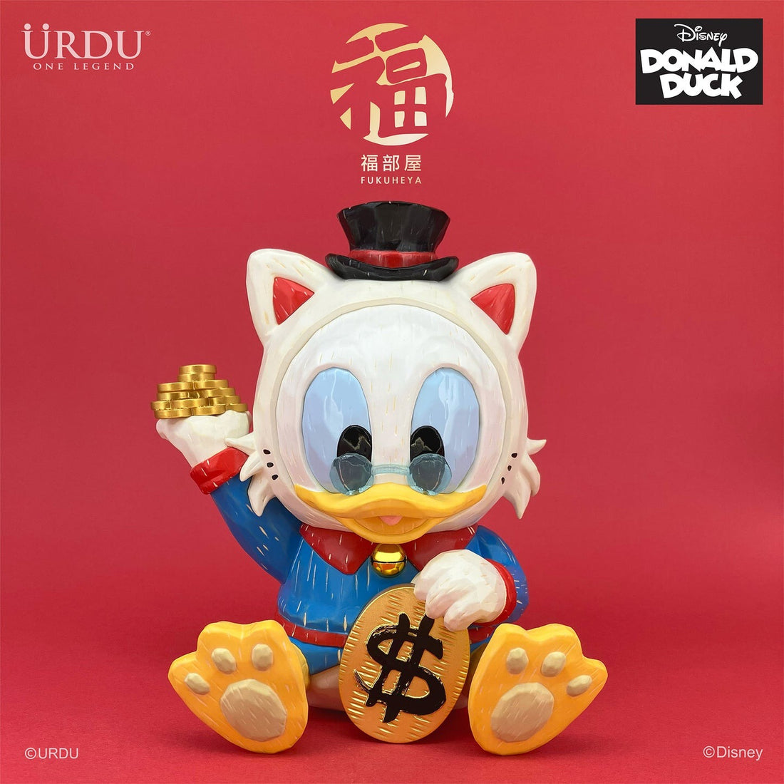 Maneki Neko Scrooge McDuck 18cm