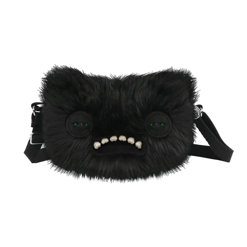 Fuggler Crossbody Bag Big Head - Wide Eyed Weirdo (Black)