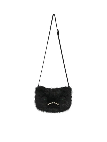 Fuggler Crossbody Bag Big Head - Wide Eyed Weirdo (Black)