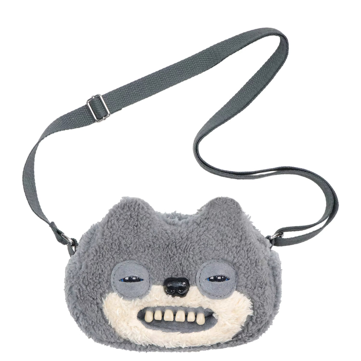 Fuggler Crossbody Bag Big Head - Sketchy Squirrel (Grey)