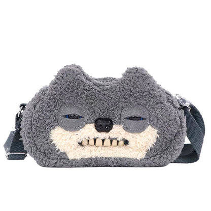 Fuggler Crossbody Bag Big Head - Sketchy Squirrel (Grey)