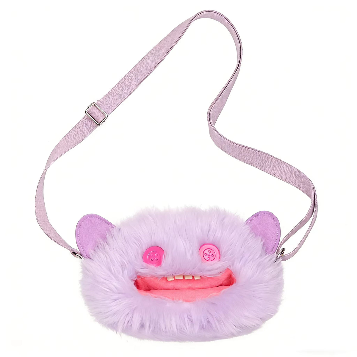 Fuggler Crossbody Bag Big Head - Grin Grin (Purple)