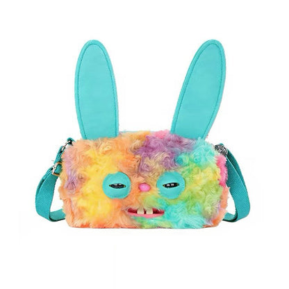 Fuggler Crossbody Bag Big Head - Rabid Rabbit (Rainbow)