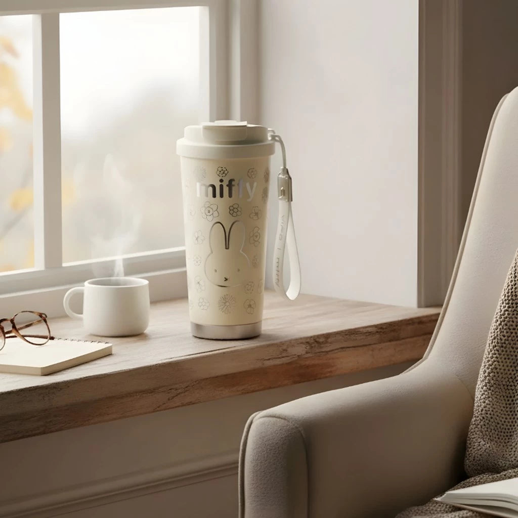 Vipo x Miffy 2 in 1 Vacuum Cup (Milky)