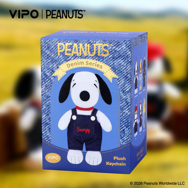 VIPO x Peanuts Denim Plush Keychain Blind Box