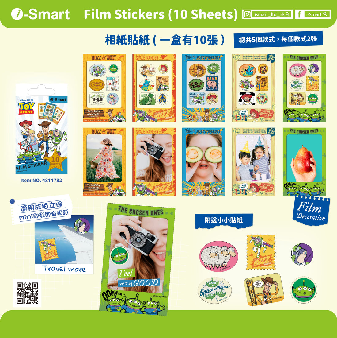Toy Story Instant Film Sticker Set